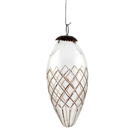 Daikon Clear Golden Box Cut Christmas Hanging