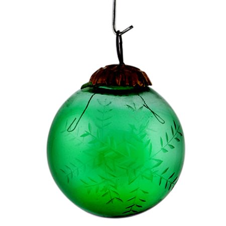 Green Medium Leaf Cut Christmas Hanging