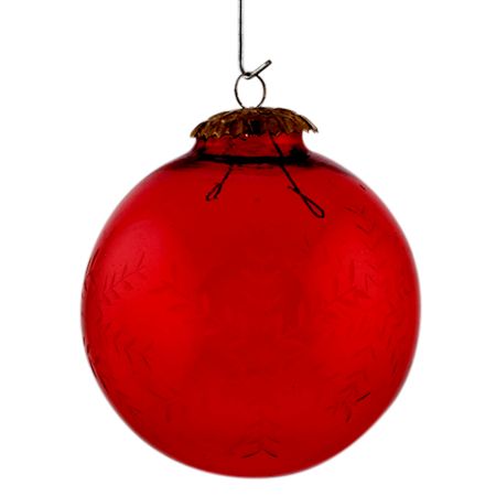 Red Leaf Cut Christmas Hanging