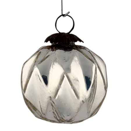 Silver Shine Box Cut Christmas Hanging Online