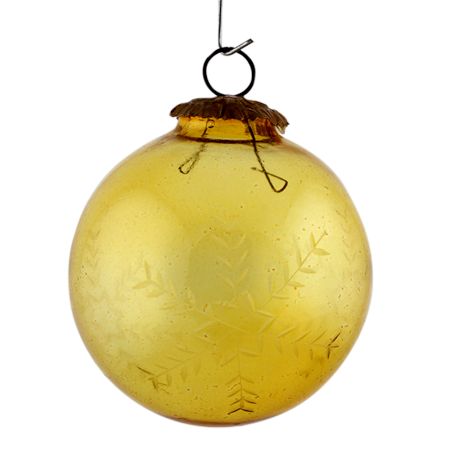 Yellow Leaf Cut Christmas Hanging Online