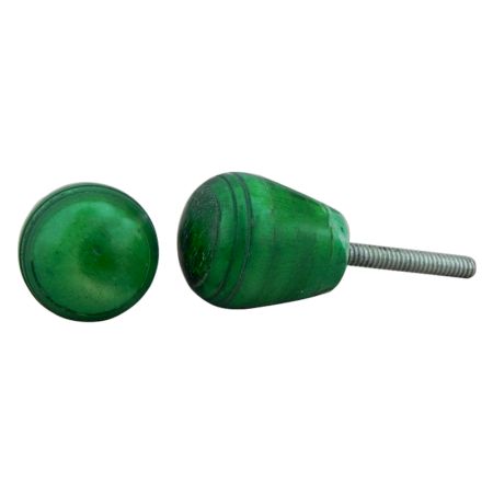 Green Top Bone Drawer Knobs