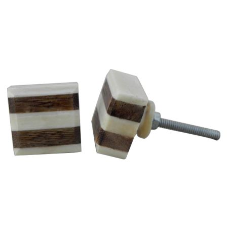 Square Bone Cabinet Knobs