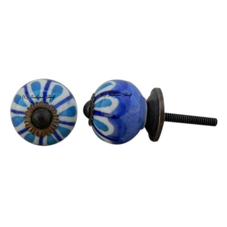 Blue Stephanotis Small Knob