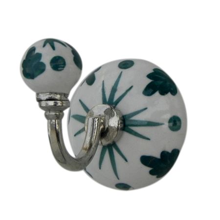 Green Floral Dotted Hooks