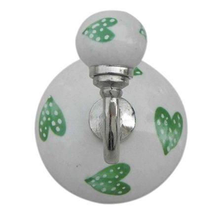 Pea Green Heart Hooks