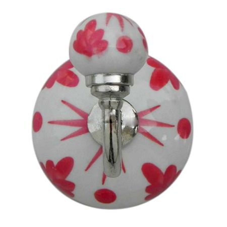 Red Floral Dotted Hooks