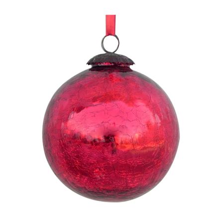 Red Crackle Big Hanging