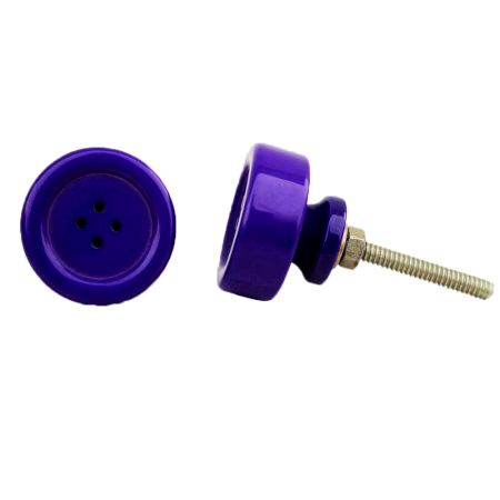 Dark Purple Button Knob
