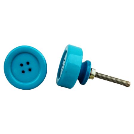 Sea Green Button Knob