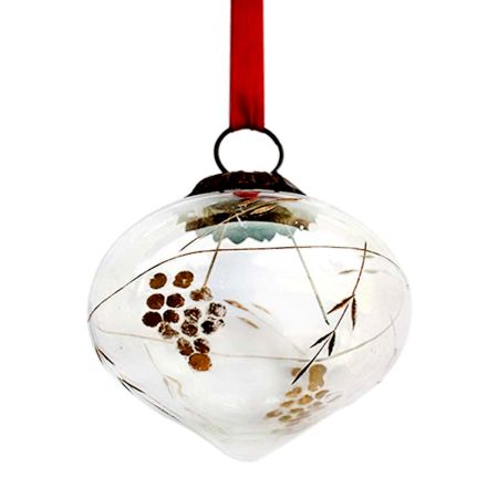 Clear Turnip Golden Grapes Cut Christmas Hanging