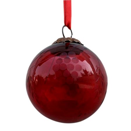 Red Plum Grapes Cut Christmas Hanging