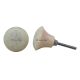 Cream Floral Knob