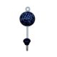 Navy Blue Check Wall Hooks