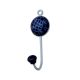 Navy Blue Check Wall Hooks