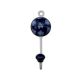 Navy Blue Heart Wall Hooks