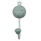 Sage Green Check Decorative Wall Hooks