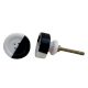 Black and White Button Resin Knob