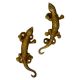 Lizard Golden Handle-2 In A Set of 2 Piece 5.25