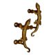Lizard Golden Handle-2 In A Set of 2 Piece 5.25