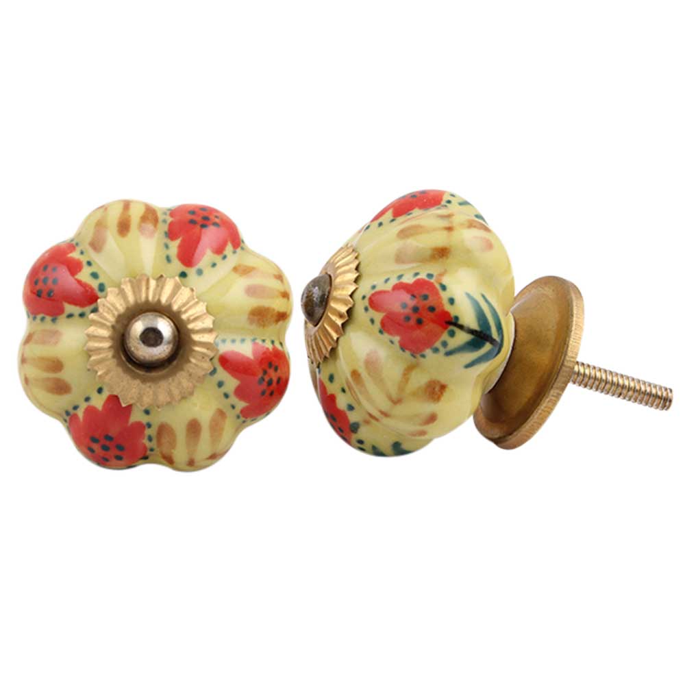 Red Ginger melon knob