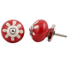 Red Etched Ceramic Knob-20