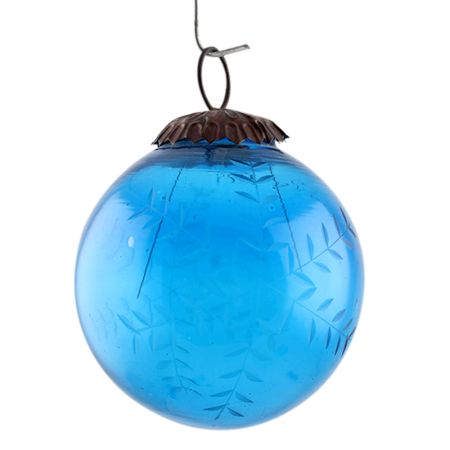 Turquoise Round Leaf Christmas Hanging Online