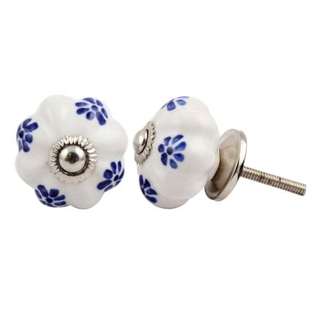 Blue Dahalia Medium Knob