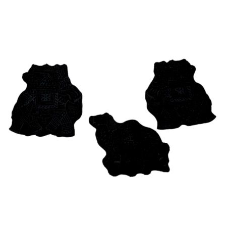 Set of 3 Piece New Mix Wooden Printing Block