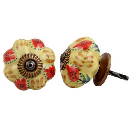 Red Ginger Melon Knob