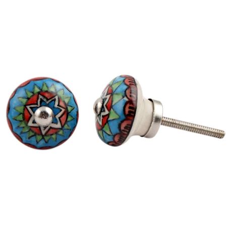 Red Dahlia Small Knob