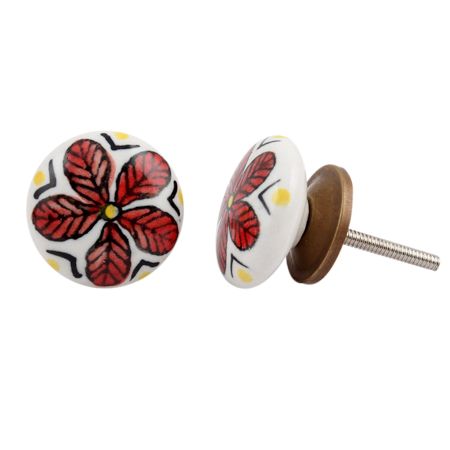Wheel Floral Knob