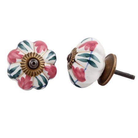 Pink Flower Knob