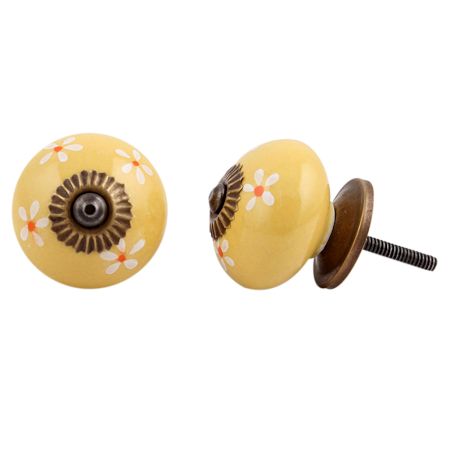 Mustard Flower Knob