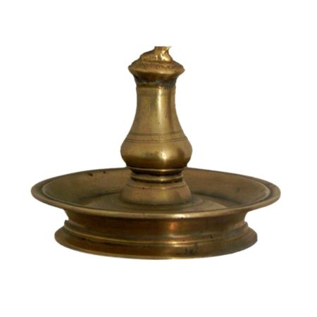 Bronze Oil Lamp-29 (Ht-9.5 Inches)
