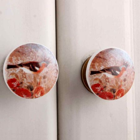 Vintage Bird Flat Knob