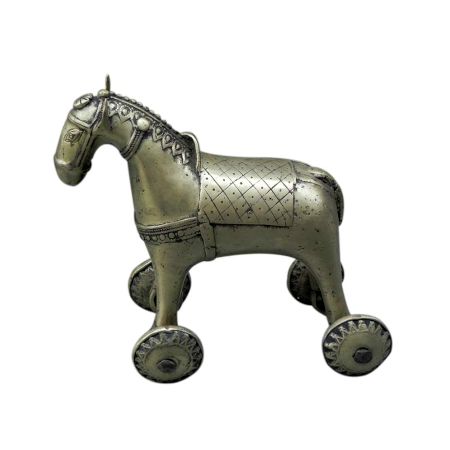 Bronze Horse on Wheel