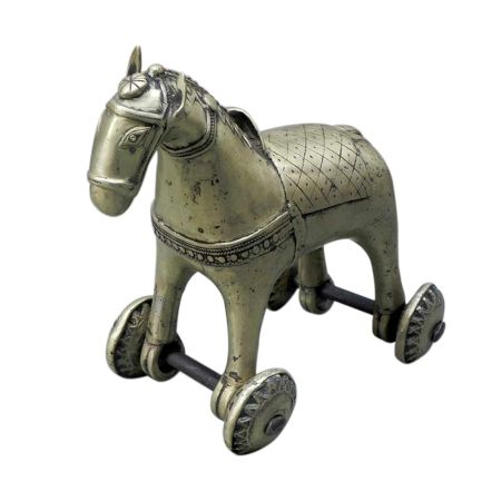 Bronze Horse on Wheel