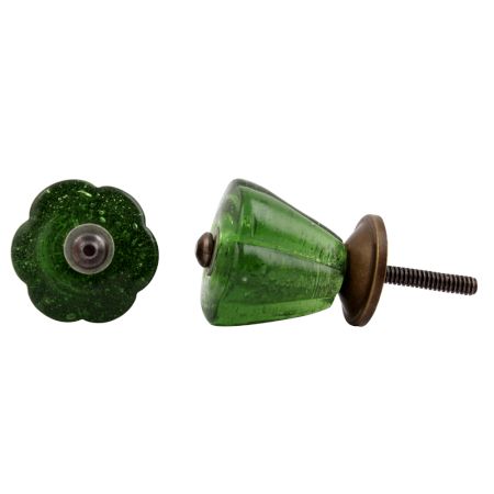 forest Green Tulip Knob