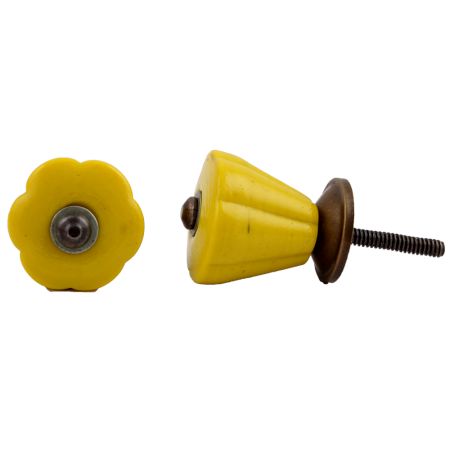 Yellow Tulip Knob