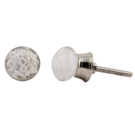 Clear Bubble Tiny Cabinet Knobs