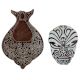 Set of 2 Piece New Wooden Printing Block