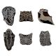 Set of 6 Piece New Mix Wooden Printing Block