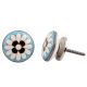 Round Flower Flat Knob