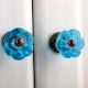 Sky Blue Tulip Knob