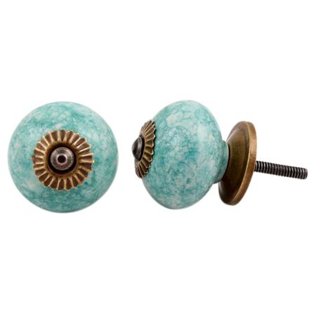 Sea Green Ceramic Drawer Knob