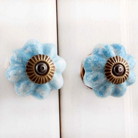 Turquoise Melon Drawer Knob