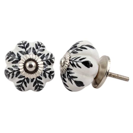 Black Leaf Melon Knob