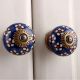 Blue Tiny Flower Cabinet Knob