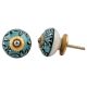 Green Floral Cabinet Knob